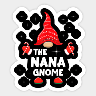 The Nana Gnome Matching Family Christmas Pajama Sticker